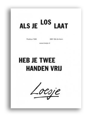 Loslaten - Loesje